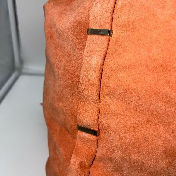 Celine RARE Dimitri Large Suede Satchel in Burnt Ochre - Picture 8 of 16